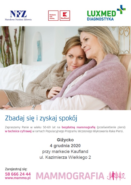 plakat badania mammograficzne