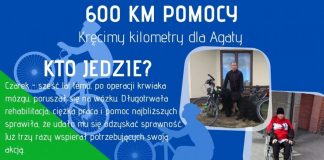 plakat 600 km pomocy