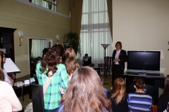 uczniowe ZSZ w Hotelu Mariott