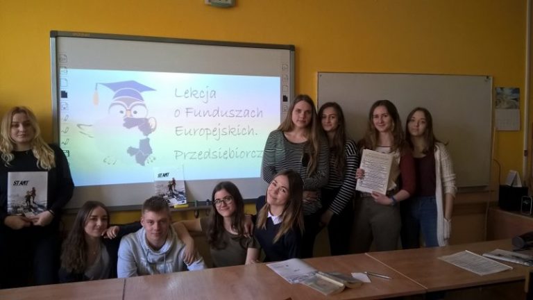 Lekcja o Funduszach Europejskich w II LO