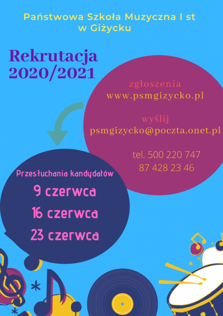 Rekrutacja do Szkoły Muzycznej