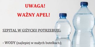 apel woda dla szpitala