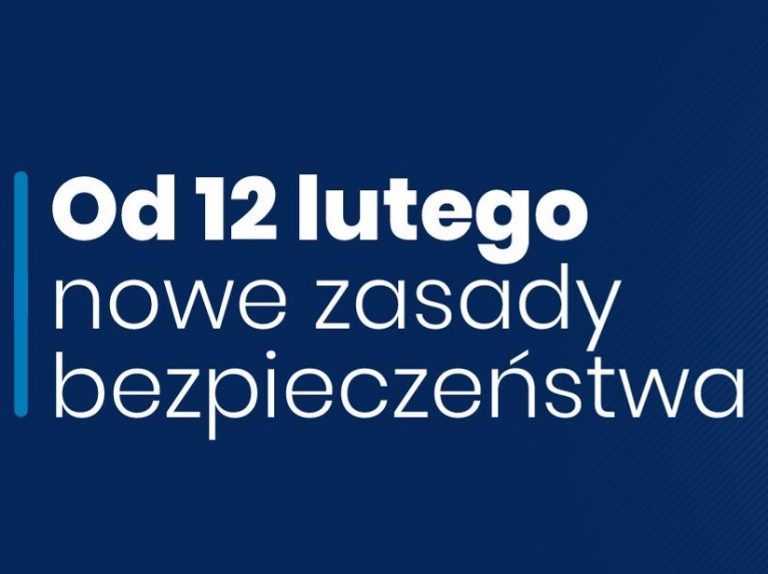 Nowe zasady, ale nadal w reżimie sanitarnym. Zmiany od 12 lutego
