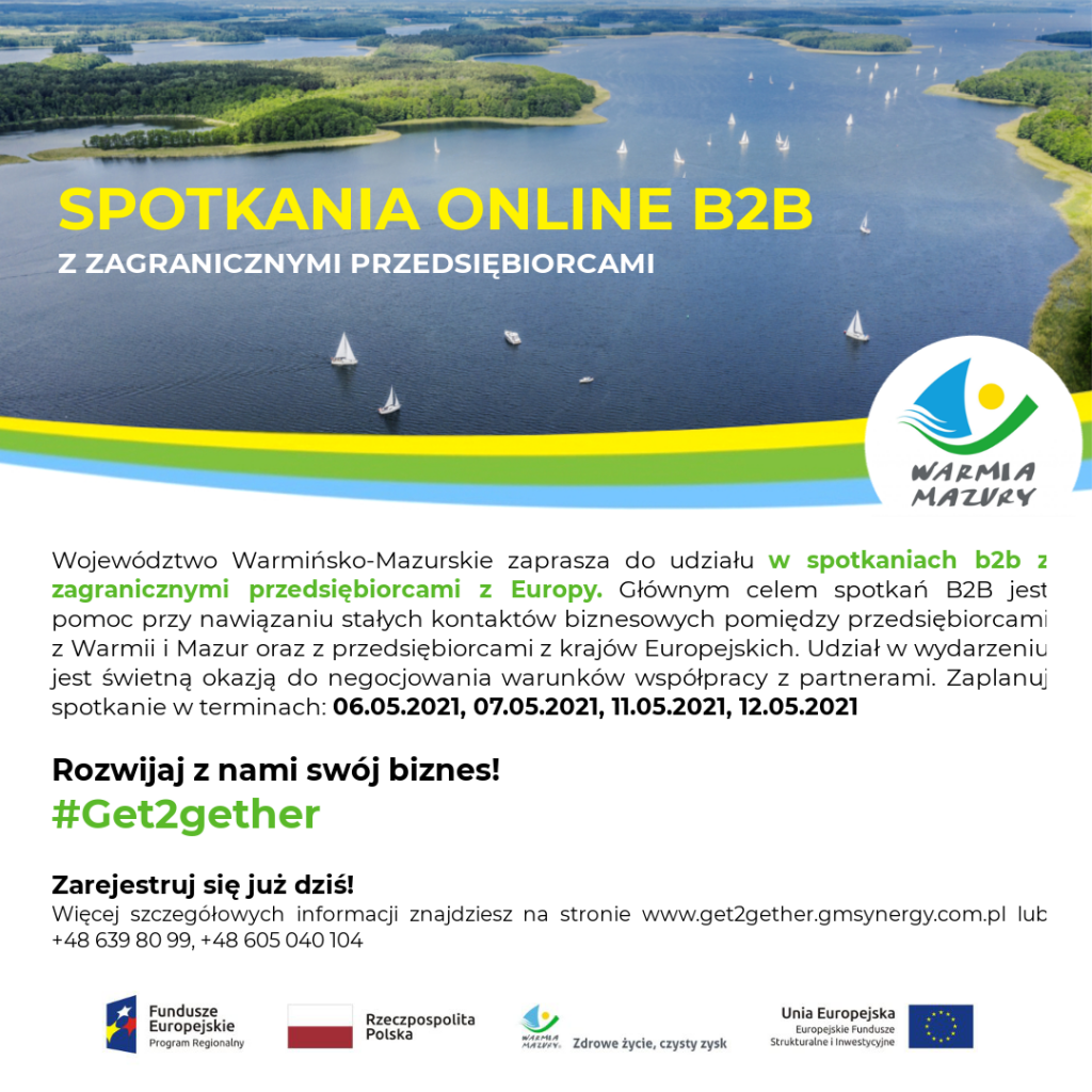 plakat spotkań olnine b2b