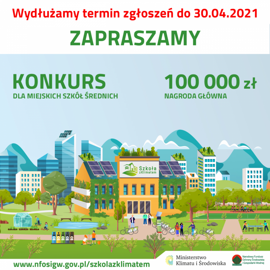 baner konkursu szkoła z klimatem