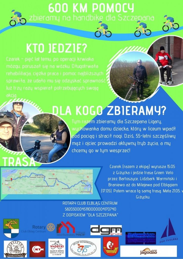 plakat 600 km pomocy
