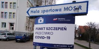zdjęcie punktu szczepień w giżycku