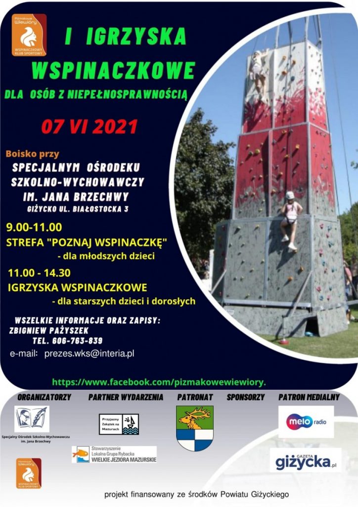 plakat - igrzyska wspinaczkowe