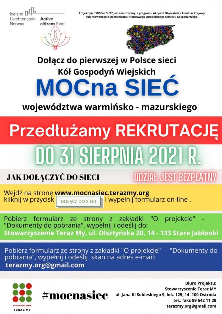 MOCna SIEĆ – dołącz do pierwszej w Polsce sieci Kół Gospodyń Wiejskich