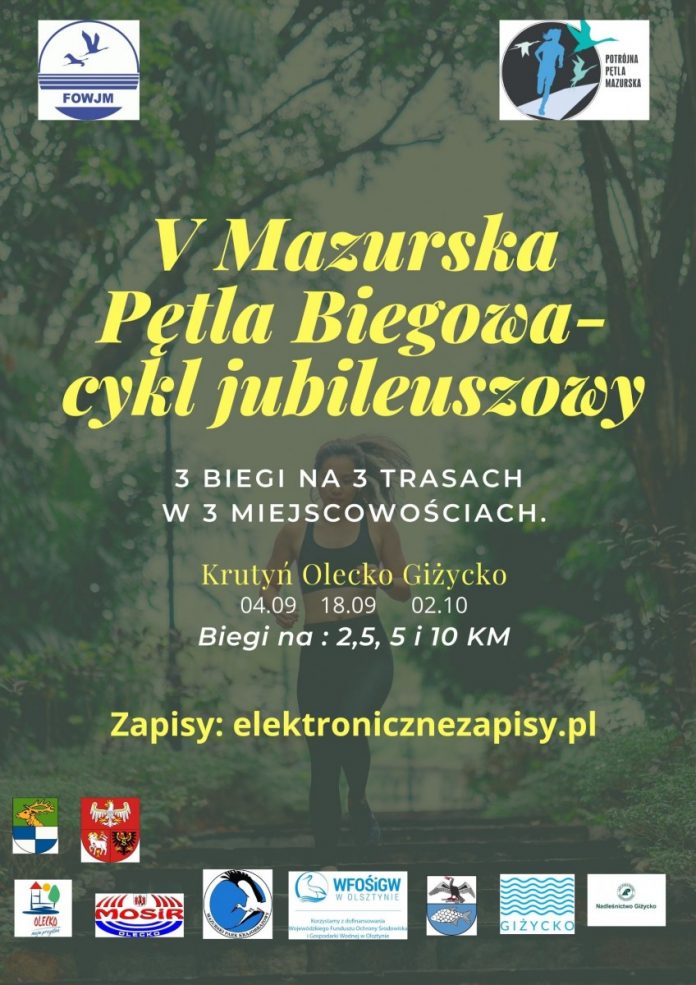 plakat Mazurska Pętla Biegowa