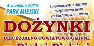 plakat dożynek diecezjalnych w białej piskiej
