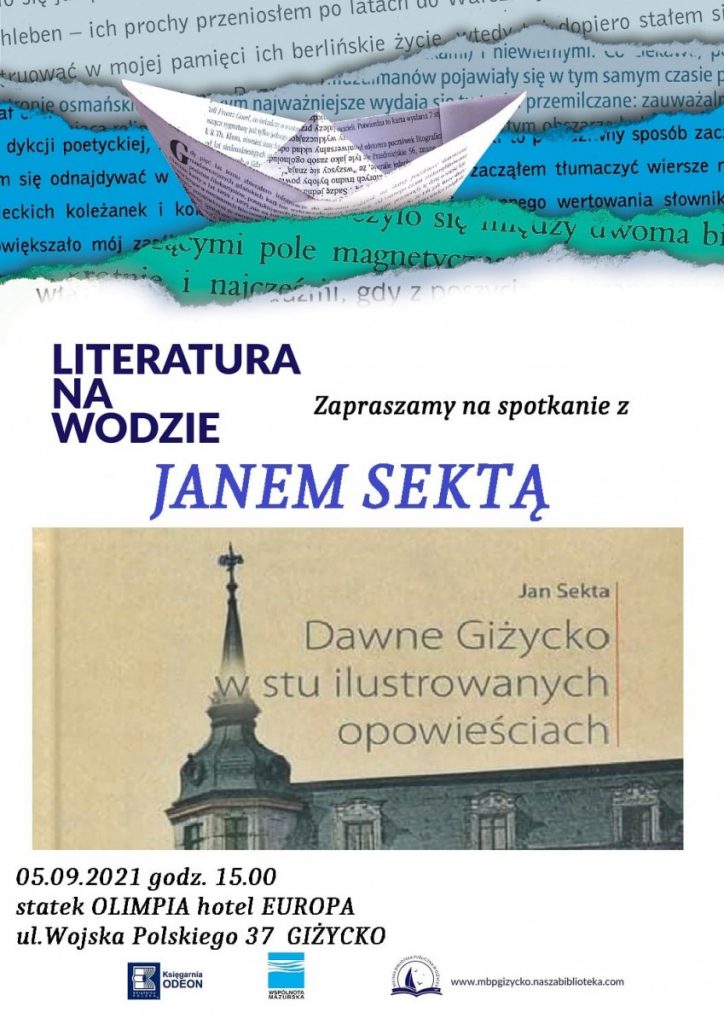 plakat spotkania autorskiego z janem Sektą