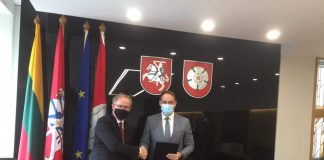 zdjęcie spotkanie z merem alytus na litwie