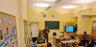 spotkanie z przedstawicielem WKU w Zespole szkół zawodowych