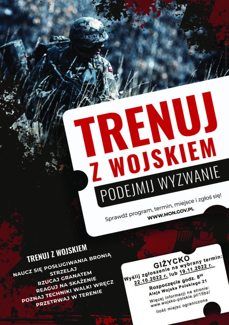 „Trenuj z wojskiem” – szkolenia wojskowe dla każdego