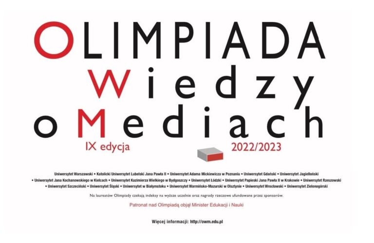 Okręgowy etap IX edycji Olimpiady Wiedzy o Mediach