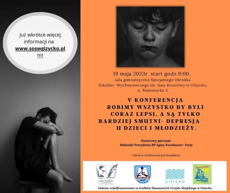 Zapraszamy na ogólnopolską konferencję na temat zaburzeń depresyjnych u dzieci i młodzieży