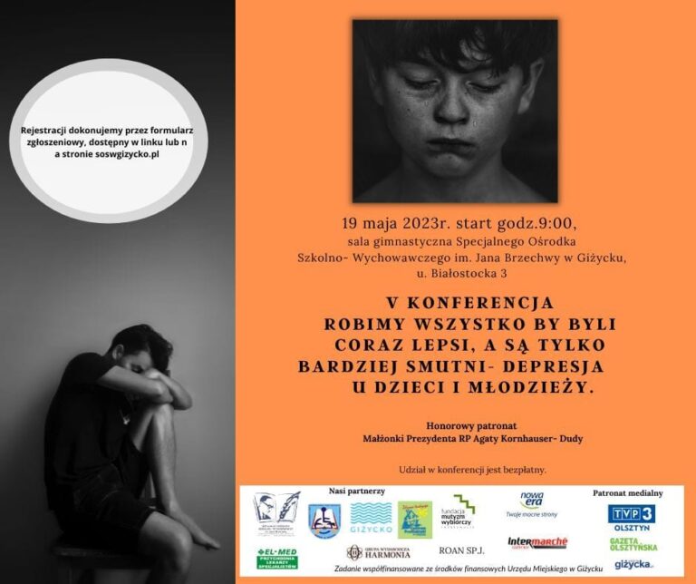 Ruszyły zapisy na konferencję dotyczącą depresji u dzieci i młodzieży