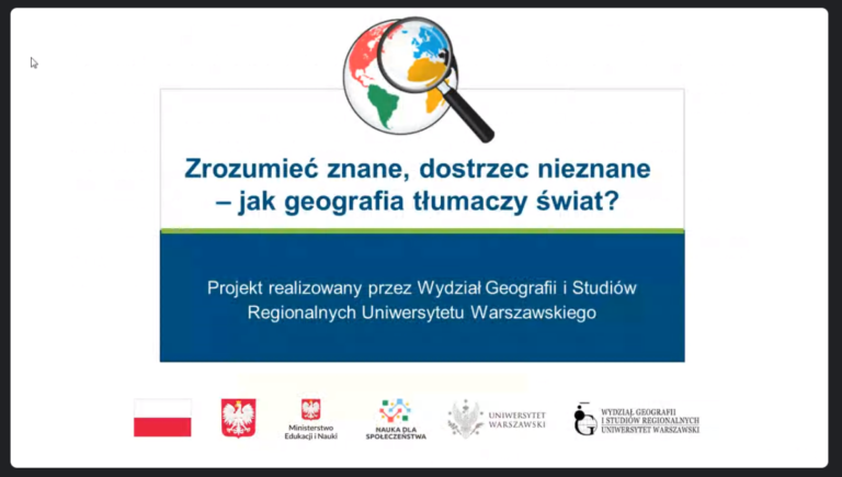 Zrozumieć znane, dostrzec nieznane. Jak geografia tłumaczy świat?