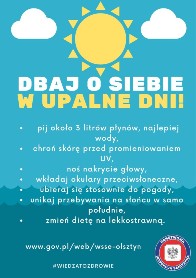 Dbaj o siebie w upalne dni!