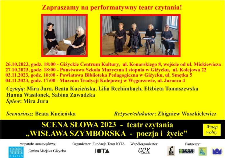 Zapraszamy na performatywny teatr czytania