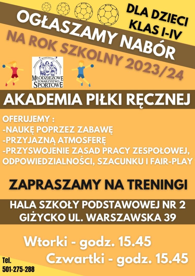 Ruszyła AKADEMIA PIŁKI RĘCZNEJ dla dzieci klas I-IV
