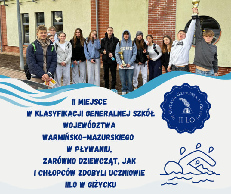 Sukces pływaków II Liceum Ogólnokształcącego