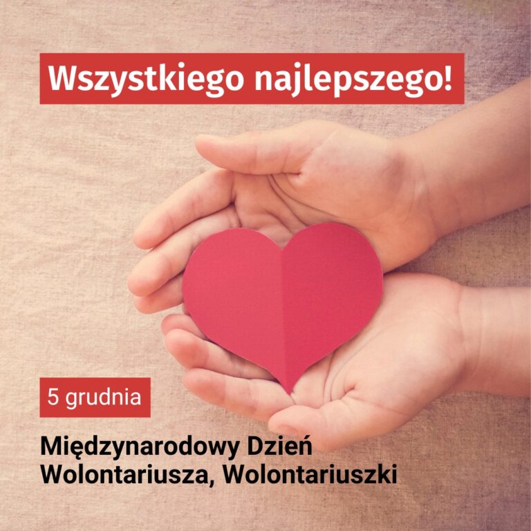 5 grudnia – Międzynarodowy Dzień Wolontariusza