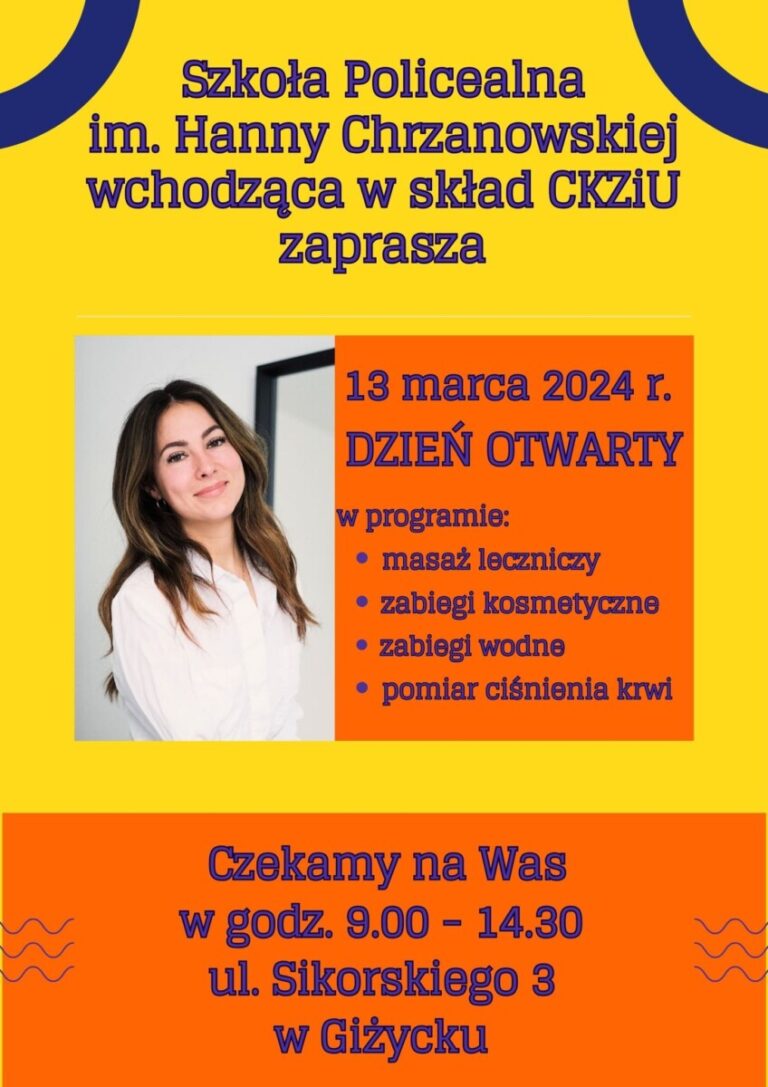 Zapraszamy na Dzień Otwarty w Szkole Policealnej