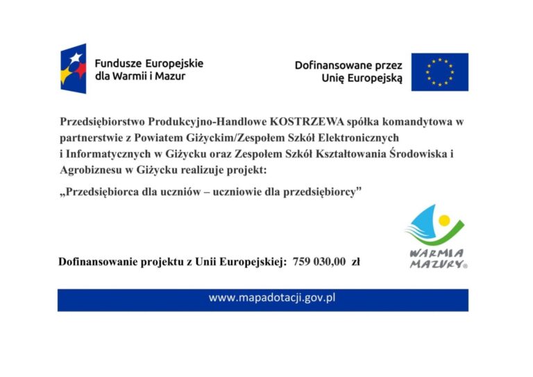 Informacja o projekcie „Przedsiębiorca dla uczniów – uczniowie dla przedsiębiorcy”