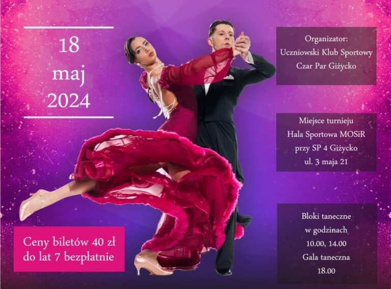 Zapraszamy na Ogólnopolski Giżycki Festiwal Tańca CZAR PAR 2024