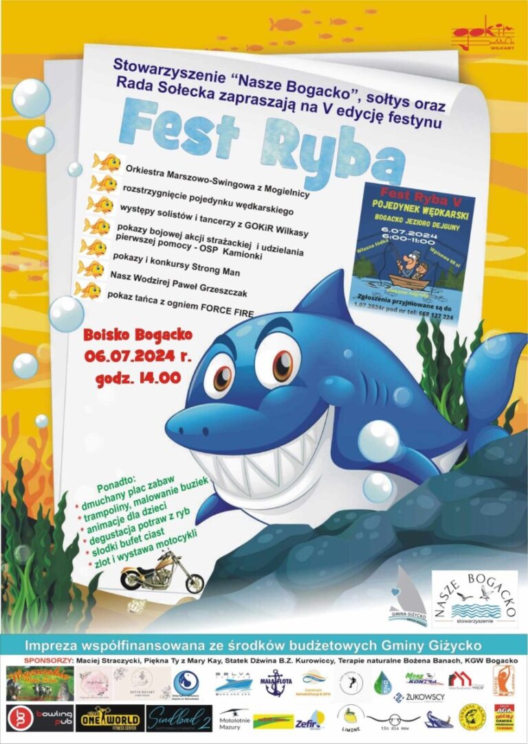 Zaproszenie na festyn „Fest Ryba”