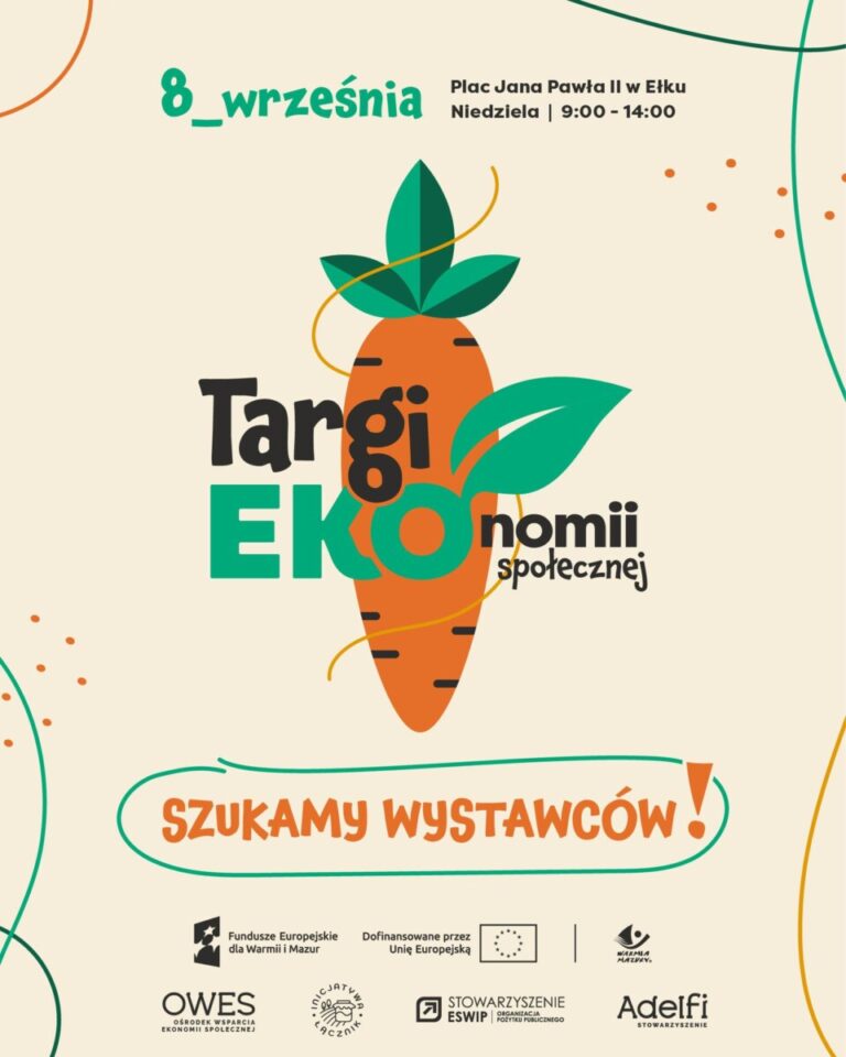 Poszukiwani wystawcy na Targi Ekonomii Społecznej