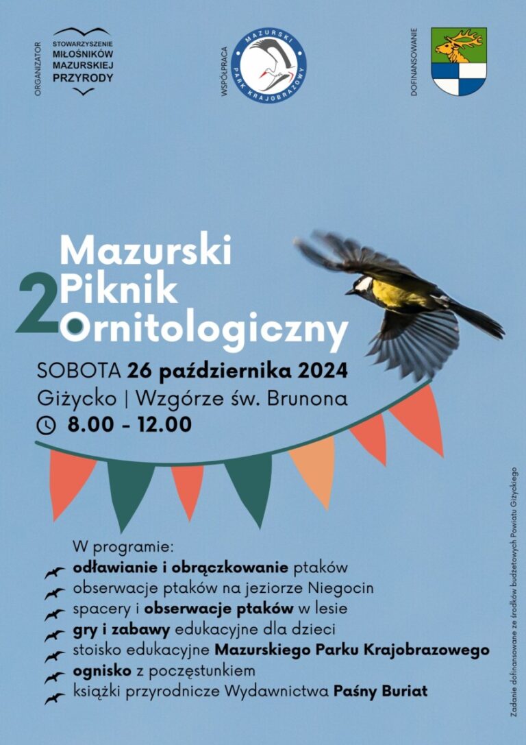 Zapraszamy na 2. Mazurski Piknik Ornitologiczny