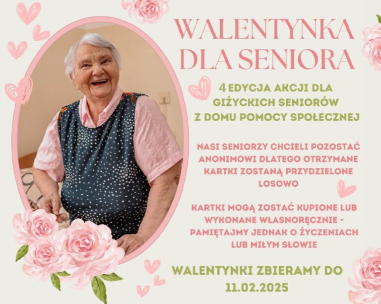 Rusza 4 edycja akcji „Walentynka dla seniora”