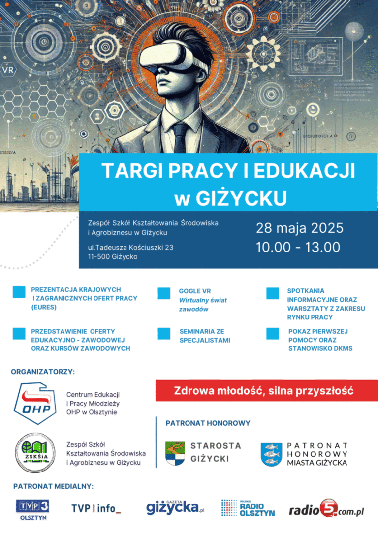 Zapraszamy na Targi Pracy i Edukacji „Zdrowa młodość, silna przyszłość”