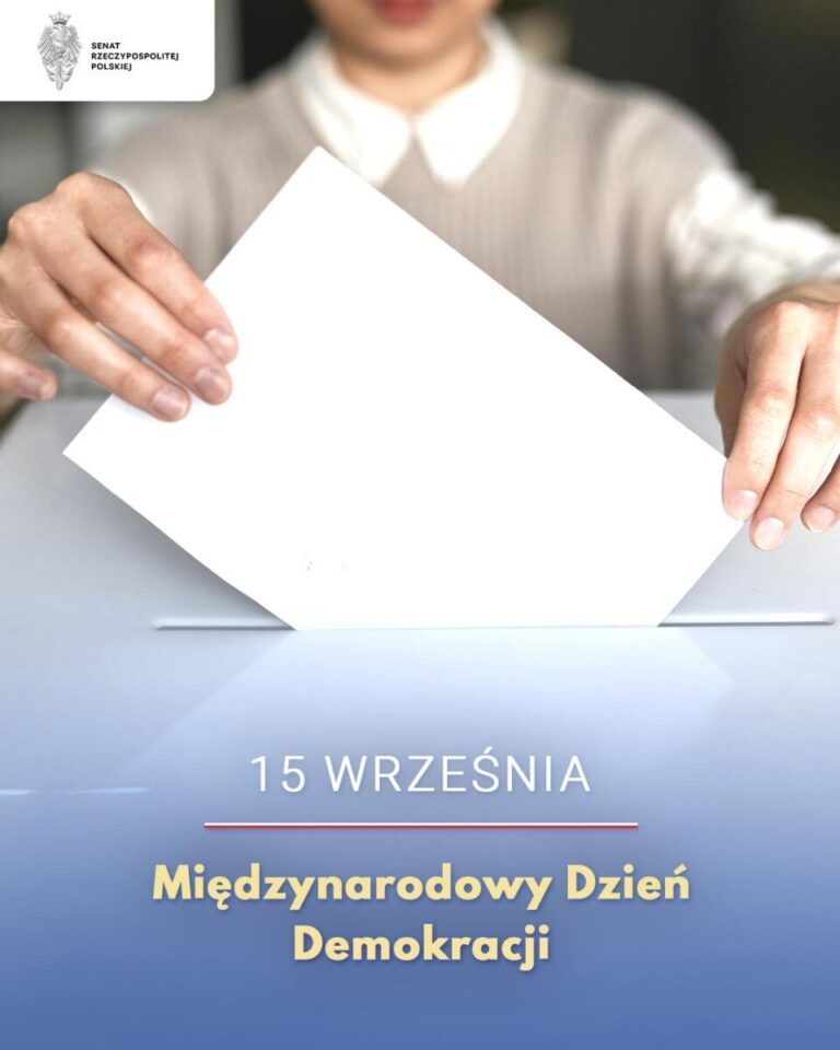 15 września – Międzynarodowy Dzień Demokracji