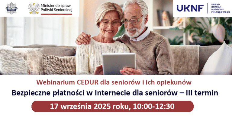 Webinarium dla seniorów i ich opiekunów
