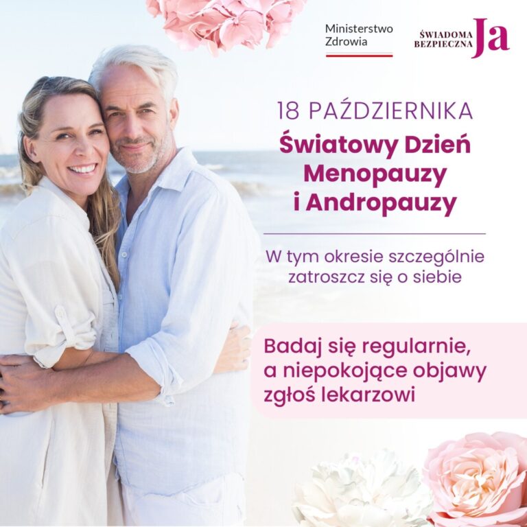 Już jutro, 18 października przypada Światowy Dzień Menopauzy i Andropauzy