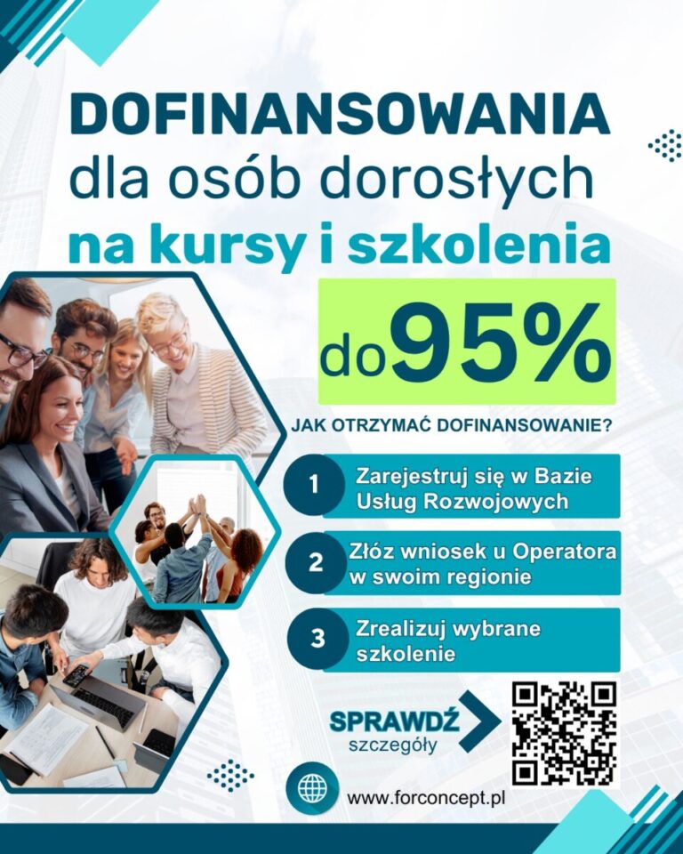 Dofinansowania dla osób dorosłych na kursy i szkolenia