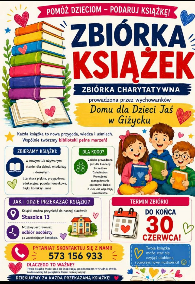 Zbiórka charytatywna książek