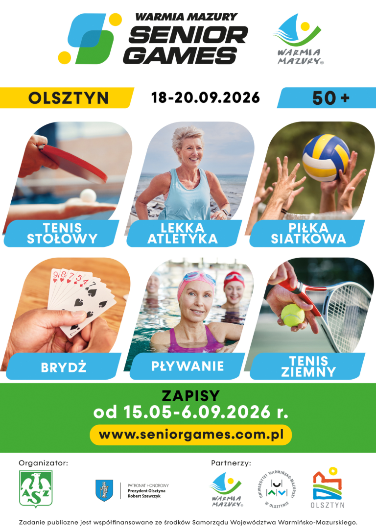 Zaproszenie na „Warmia Mazury Senior Games”