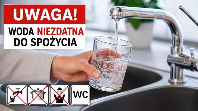 Komunikat o braku przydatności wody do spożycia – wodociąg publiczny Orłowo (gm. Wydminy)
