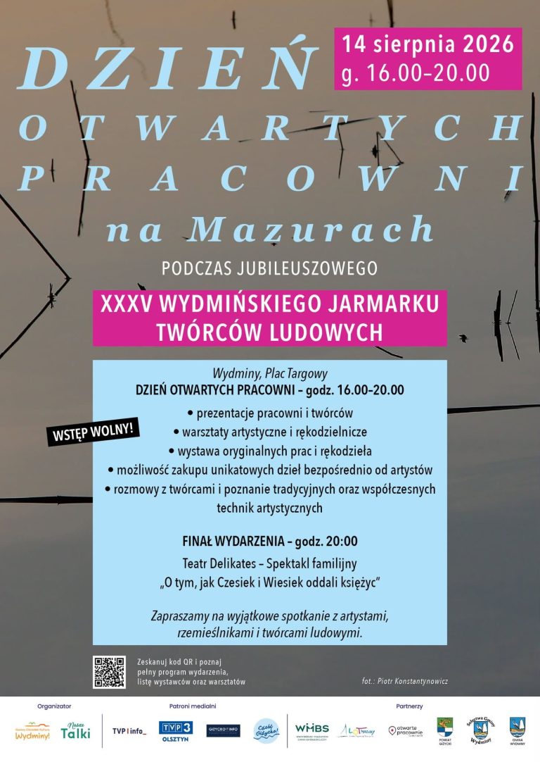 Zapraszamy na Dzień Otwartych Pracowni Na Mazurach